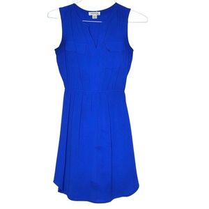 Monet Royal Blue Sleeveless Mini Dress
